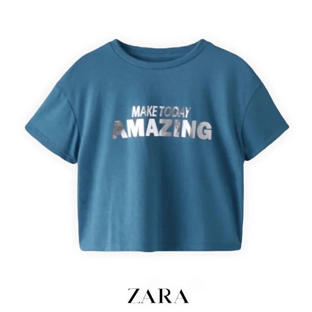 ZARA Kids | Blue | GYM CROP TOP